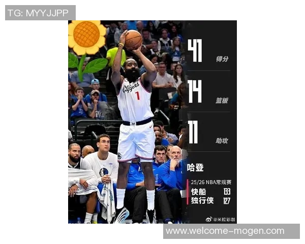 快船战绩不佳仍有希望美媒分析哈登带队能力助力季后赛之路